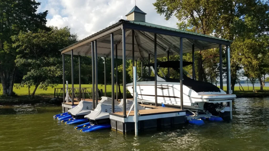 An example of the types of works we do with docks and lifts