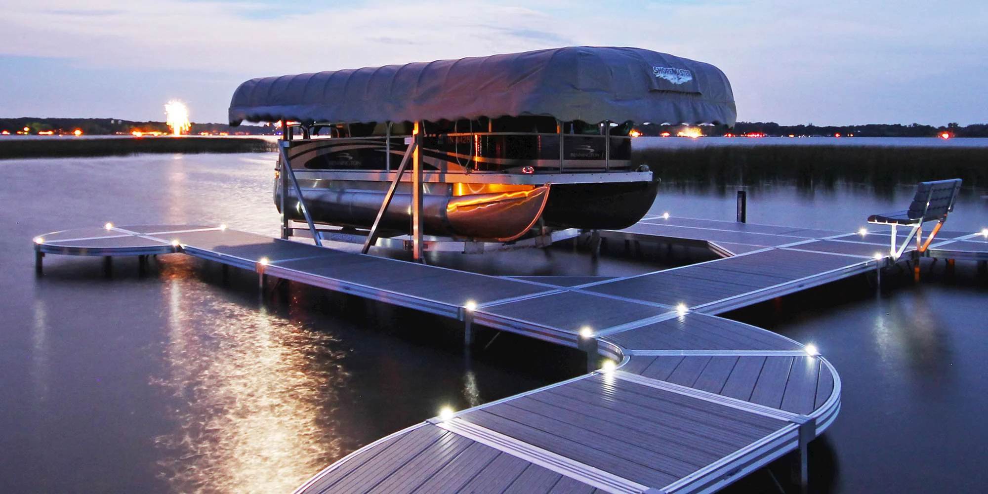 An example of the types of works we do with docks and lifts - this one being a Shoremaster dock